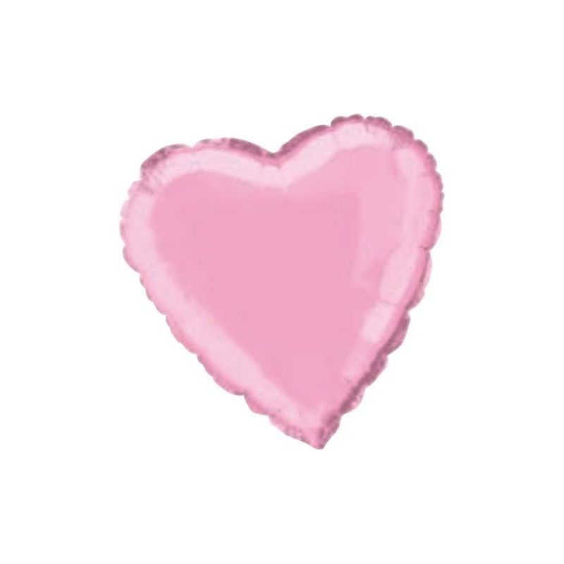 Foliový balónek srdce růžové pastel