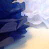  POM POMs tmavě modrá - 15cm - květina z hedvábného papíru