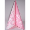 Luxusní ubrousek růžovo bílý ornament