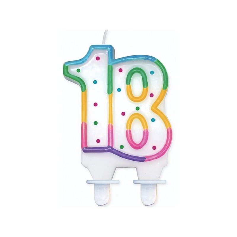 Svíčka na dort číslice 18