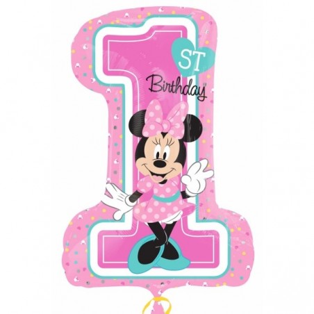 Minnie 1. narozeniny balónek