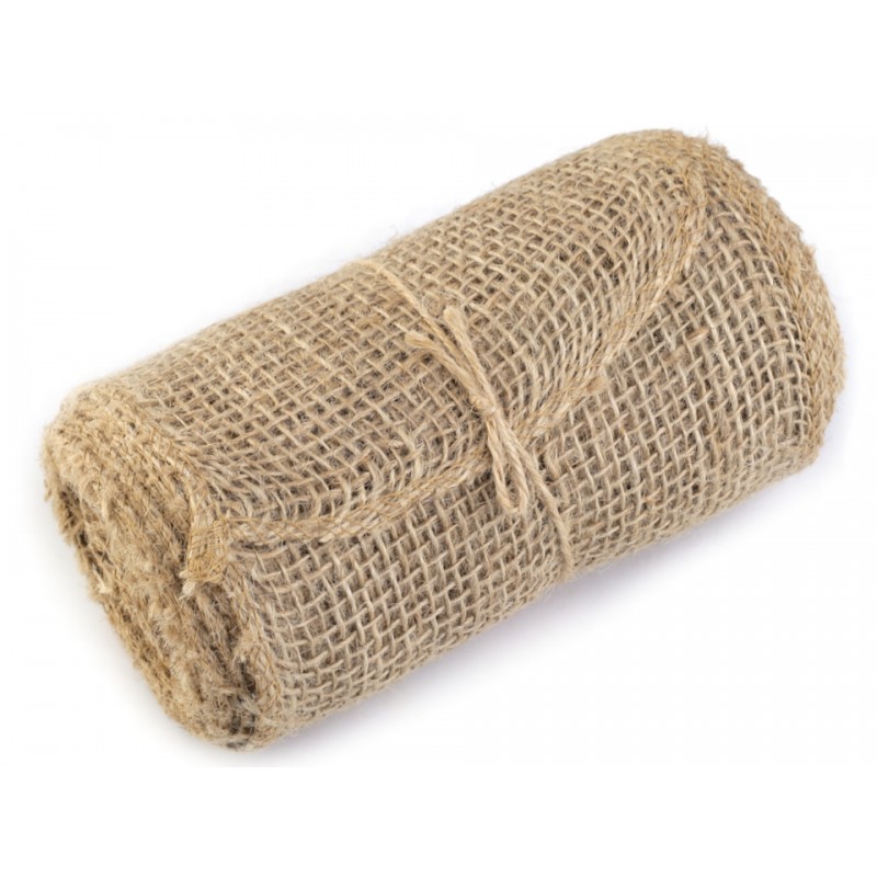 Jutová stuha 14cm/4,5m