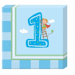 1. narozeniny ubrousky pro kluky 20 ksUbrosky pro 1. narozeniny