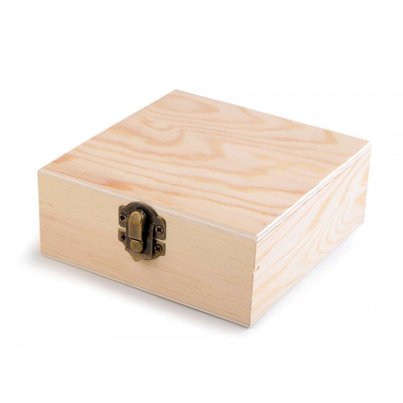 Dřevěná krabička s víčkem srdce