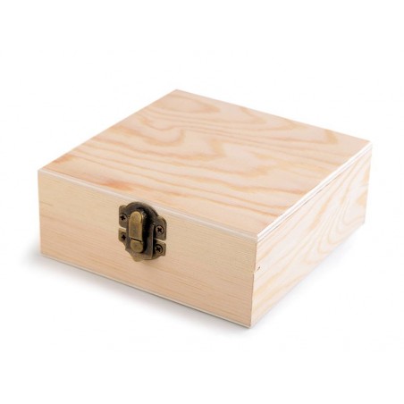 Dřevěná krabička s víčkem srdce