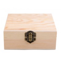Dřevěná krabička s víčkem srdce