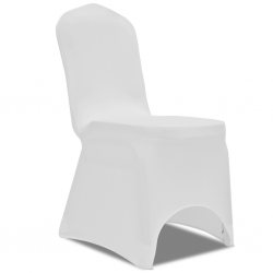 Potah na židli - bílý elastický