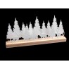 LED dekorace zimní les