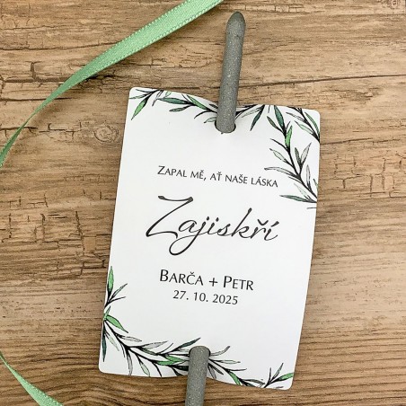 kartička na prskavku s rozmarýnem