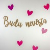 Budu nevěsta girlanda na rozlučku