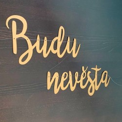 Budu nevěsta girlanda na rozlučku