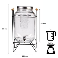 Nádoba na limonádu s kohoutkem 8l
