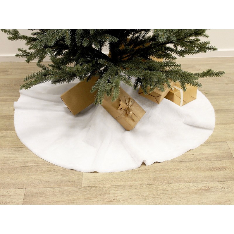 Kožešinová kruhová podložka pod vánoční stromeček
