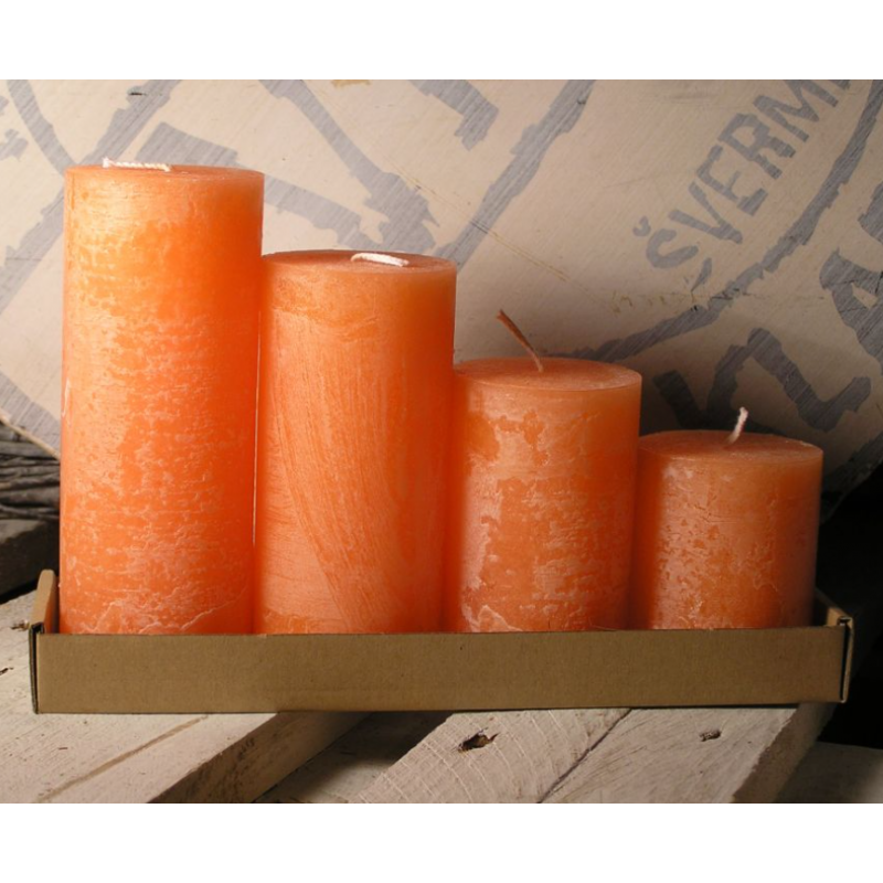 Adventní svíčky oranžové s vůní pomeranče