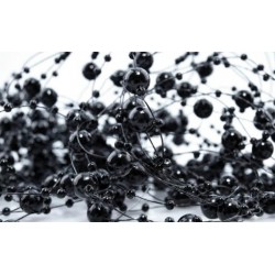 Perličky na silikonu - Černá