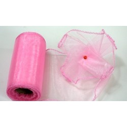 Organzová šerpa šíře - světle růžová - 10cm