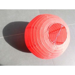 Lampion papírový kulatý 20cm - červená