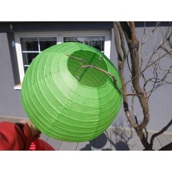 Lampion papírový kulatý 20cm - zelenáLampion papírový kulatý 20cm - modrá