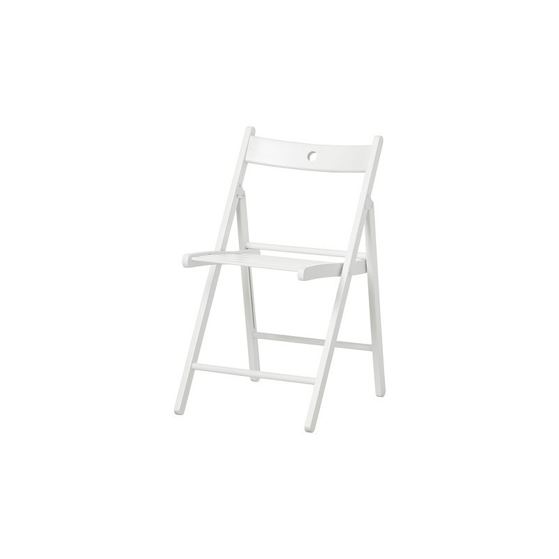 Bílá skládací židle 