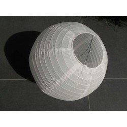 Lampion papírový kulatý 20cm - bílá