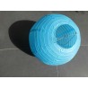 Lampion papírový kulatý 20cm - modrá