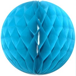 Papírová dekorační koule modrá 20cm