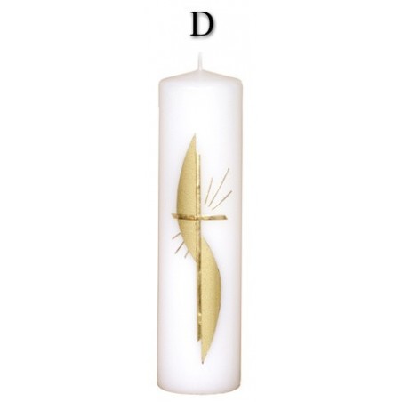 Oltářní svatební svíce motiv kříž II