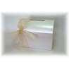 Krabička na přání a peníze bílá perleť s dekorací
