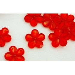 Kytičky akrylové  - červená