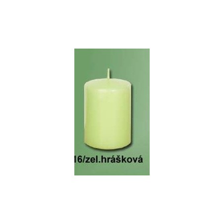 Svíčky válec zelené odstíny 4x7cm
