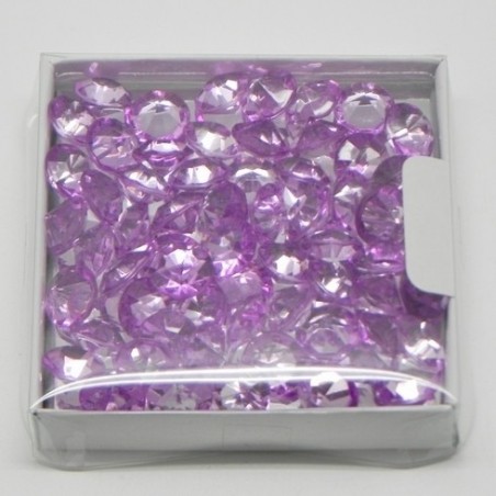 Diamanty Ø 10mm - Fialová světle