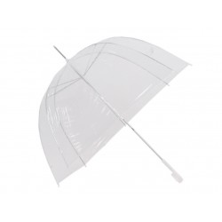 Deštník bílý průsvitný