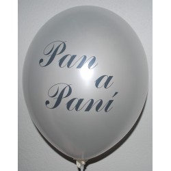 Balonek perleťový - potisk Pan a Paní