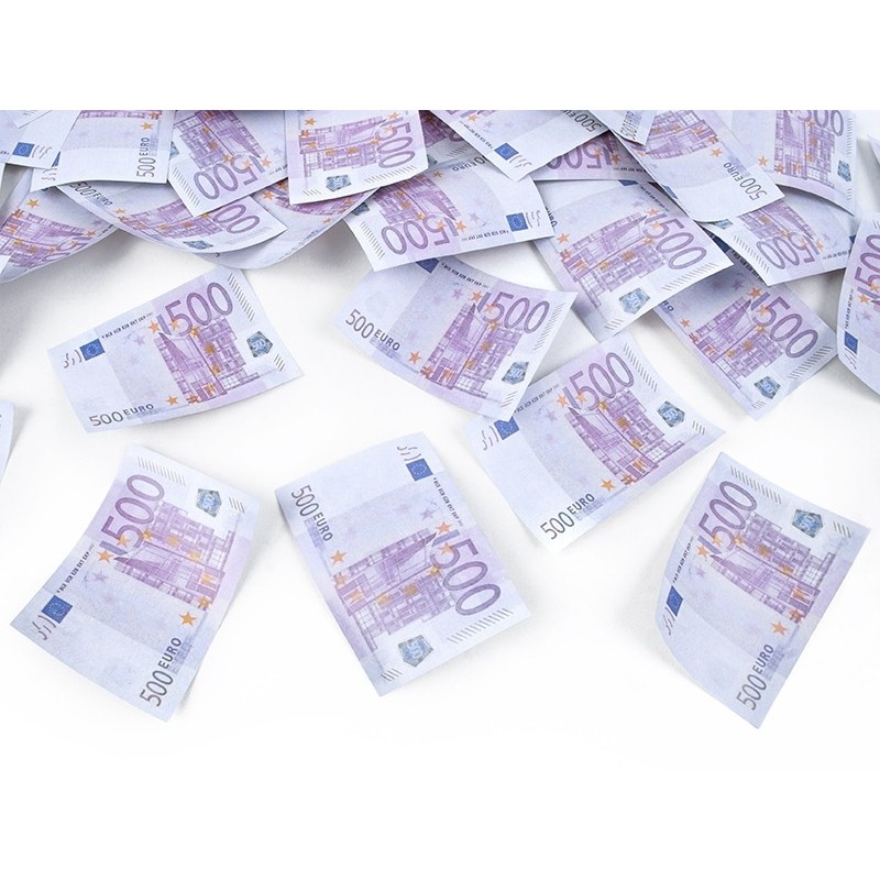 Vystřelovací konfety - peníze 500EUR