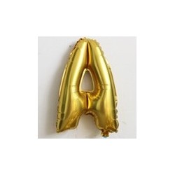 Písmenka balónky - celá abeceda 40cm zlatá
