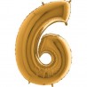 Balónky číslice zlaté 35cm