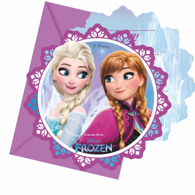 Pozvánky na party - Frozen 6ks Ledové království